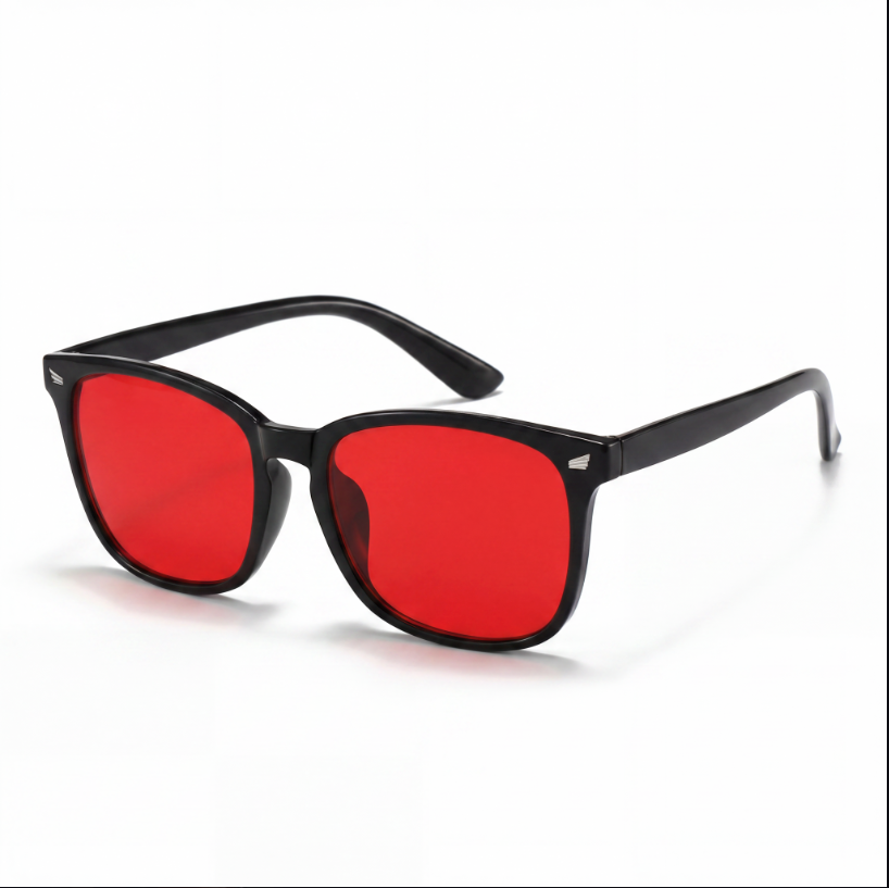 Gafas Anti-Luz Azul Rojas — Descansa Mejor, Rinde Más
