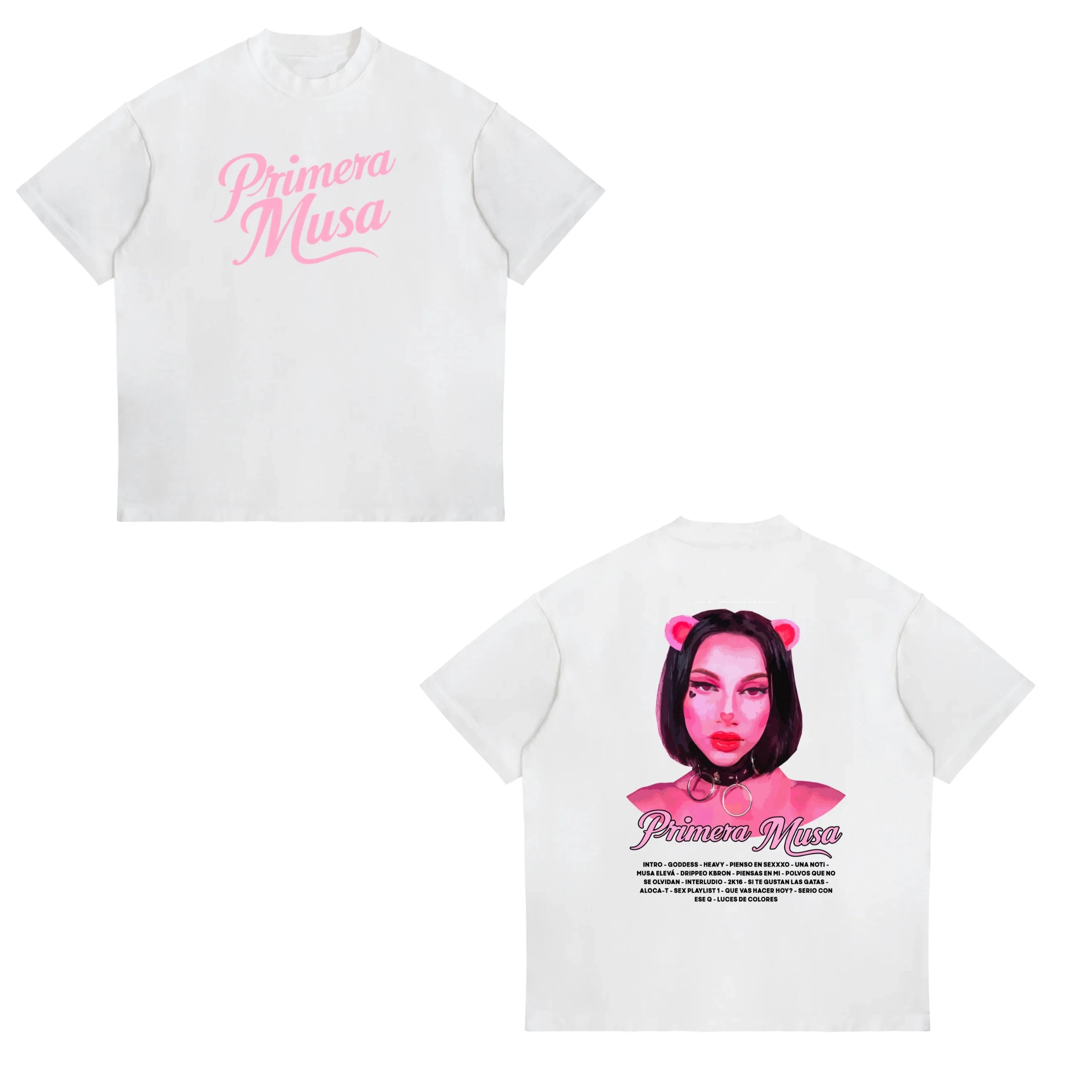 Singer Omar Courtz Primera Musa Tour 2025 New T-shirt Men Women Fashion Harajuku T Shirt Vintage Oversized Cotton T-shirts
