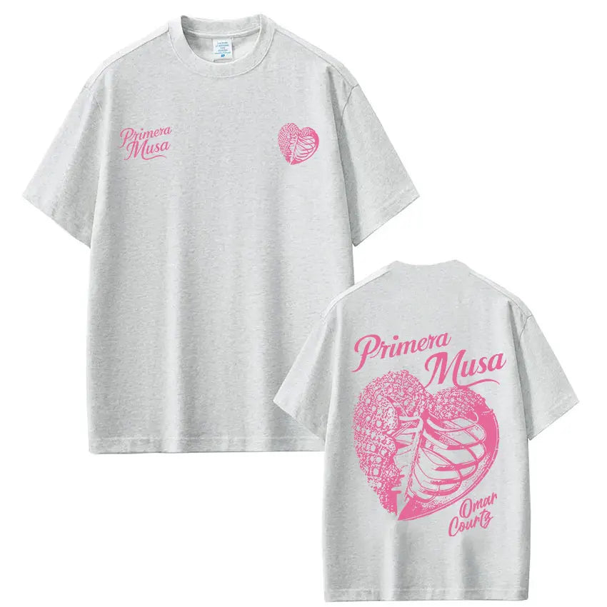 Omar Courtz Primera Musa Album Tour Merch T Shirt Men's Women Hip Hop Fashion T-shirt Casual Cotton Loose Short Sleeve T-shirts