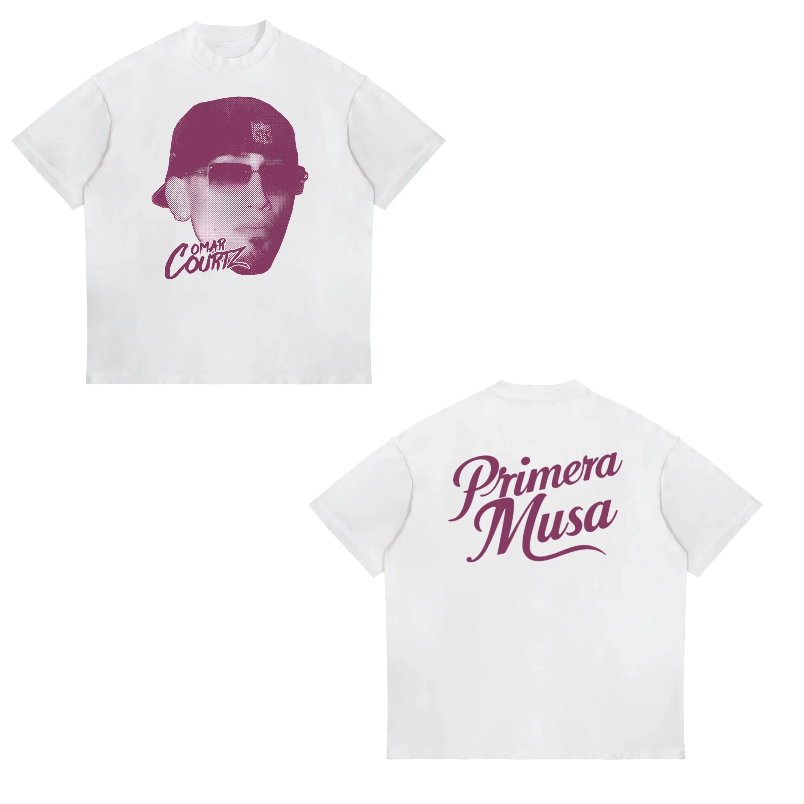 Singer Omar Courtz Primera Musa Tour 2025 New T-shirt Men Women Fashion Harajuku T Shirt Vintage Oversized Cotton T-shirts