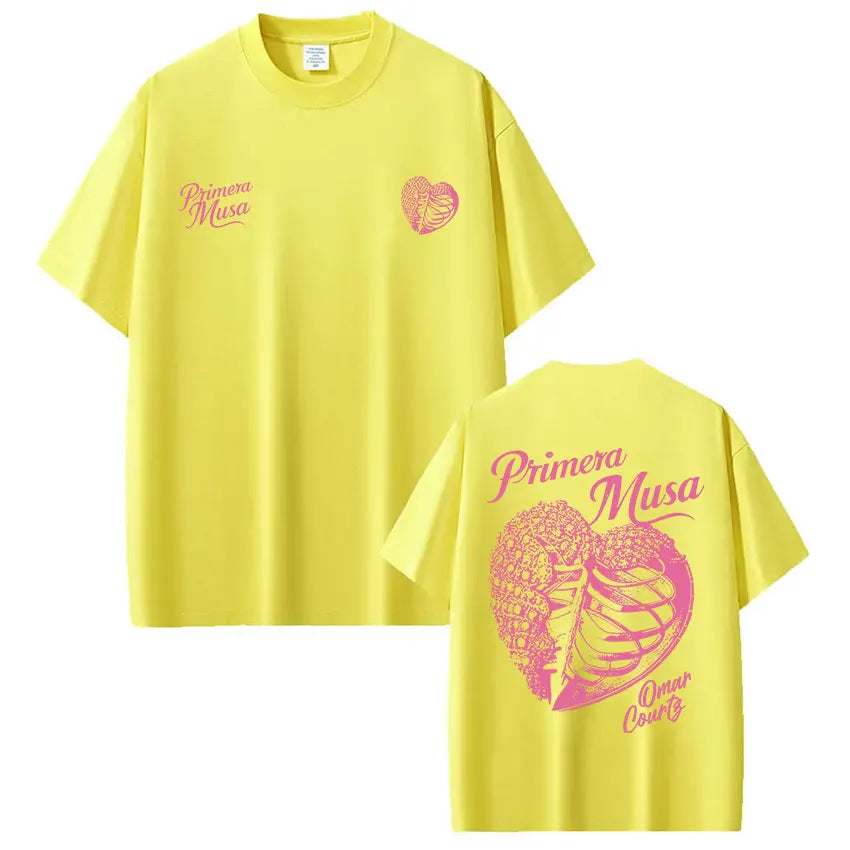 Omar Courtz Primera Musa Album Tour Merch T Shirt Men's Women Hip Hop Fashion T-shirt Casual Cotton Loose Short Sleeve T-shirts