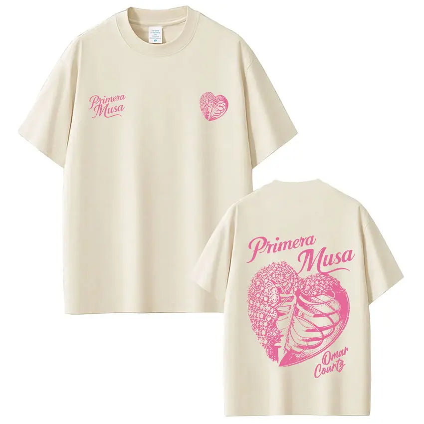 Omar Courtz Primera Musa Album Tour Merch T Shirt Men's Women Hip Hop Fashion T-shirt Casual Cotton Loose Short Sleeve T-shirts