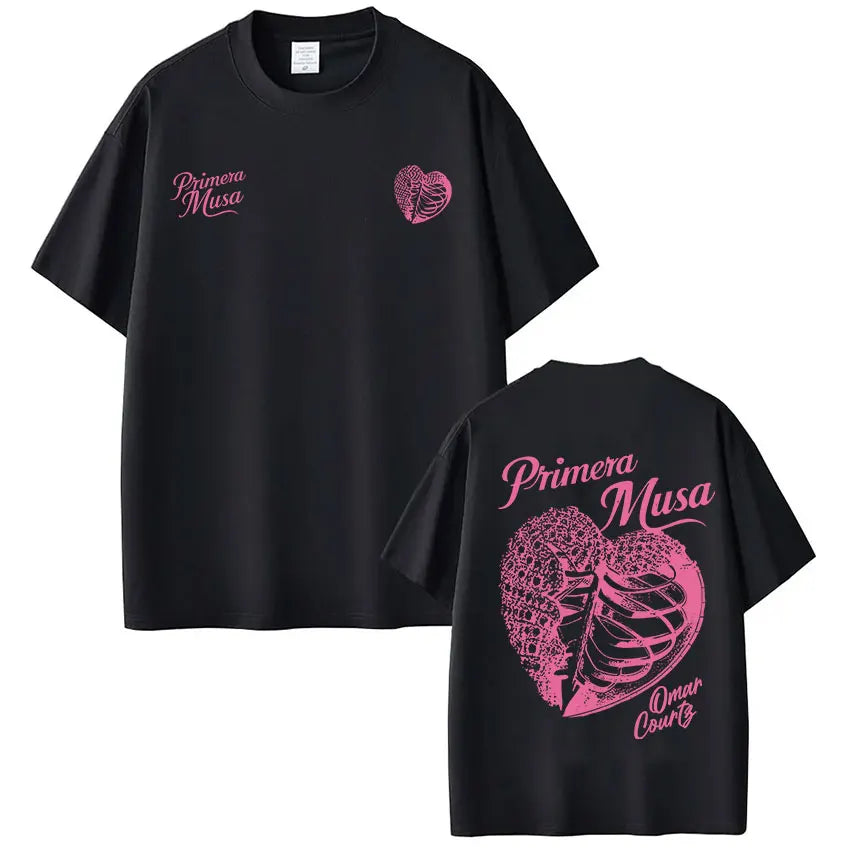 Omar Courtz Primera Musa Album Tour Merch T Shirt Men's Women Hip Hop Fashion T-shirt Casual Cotton Loose Short Sleeve T-shirts