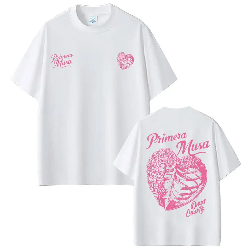 Omar Courtz Primera Musa Album Tour Merch T Shirt Men's Women Hip Hop Fashion T-shirt Casual Cotton Loose Short Sleeve T-shirts
