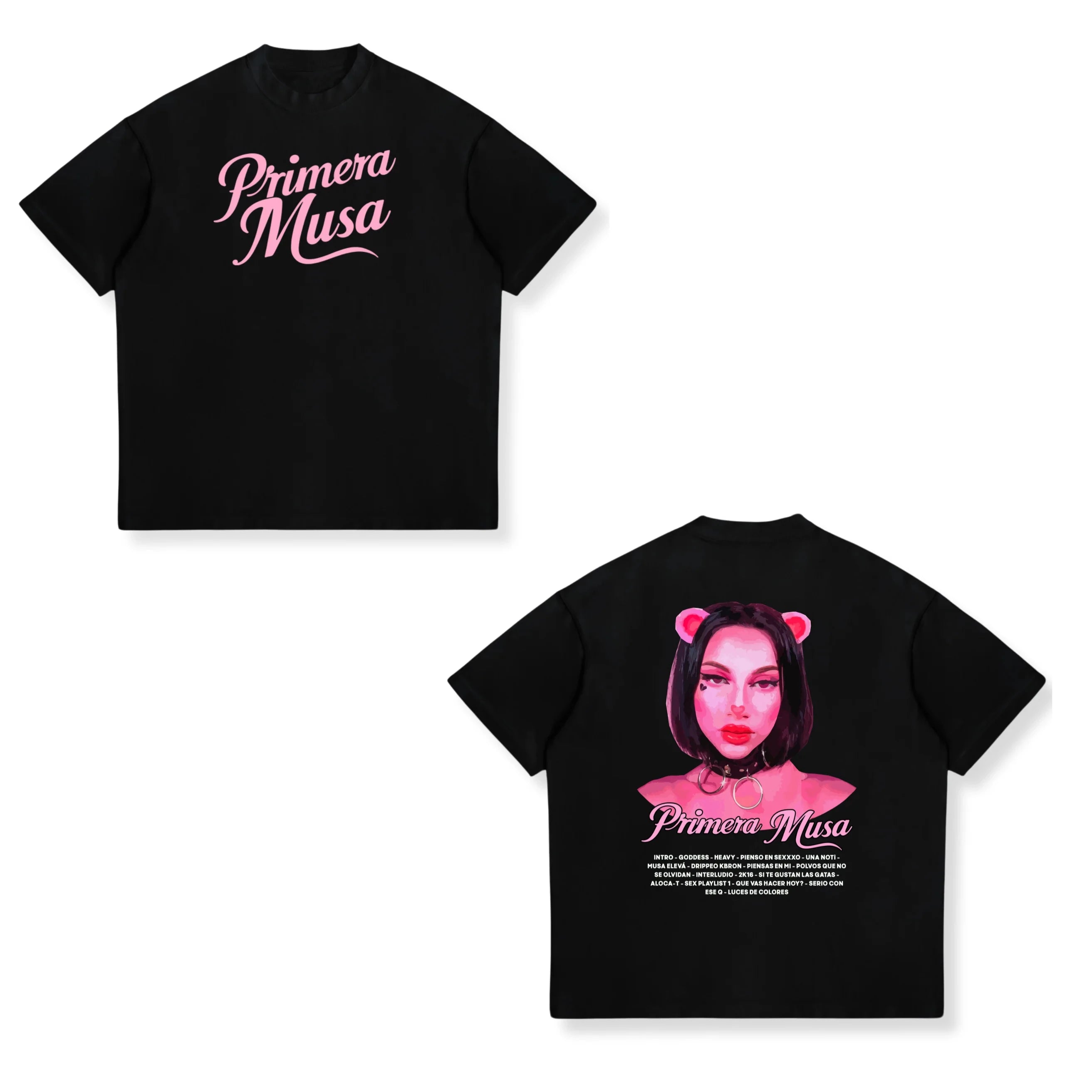 Singer Omar Courtz Primera Musa Tour 2025 New T-shirt Men Women Fashion Harajuku T Shirt Vintage Oversized Cotton T-shirts