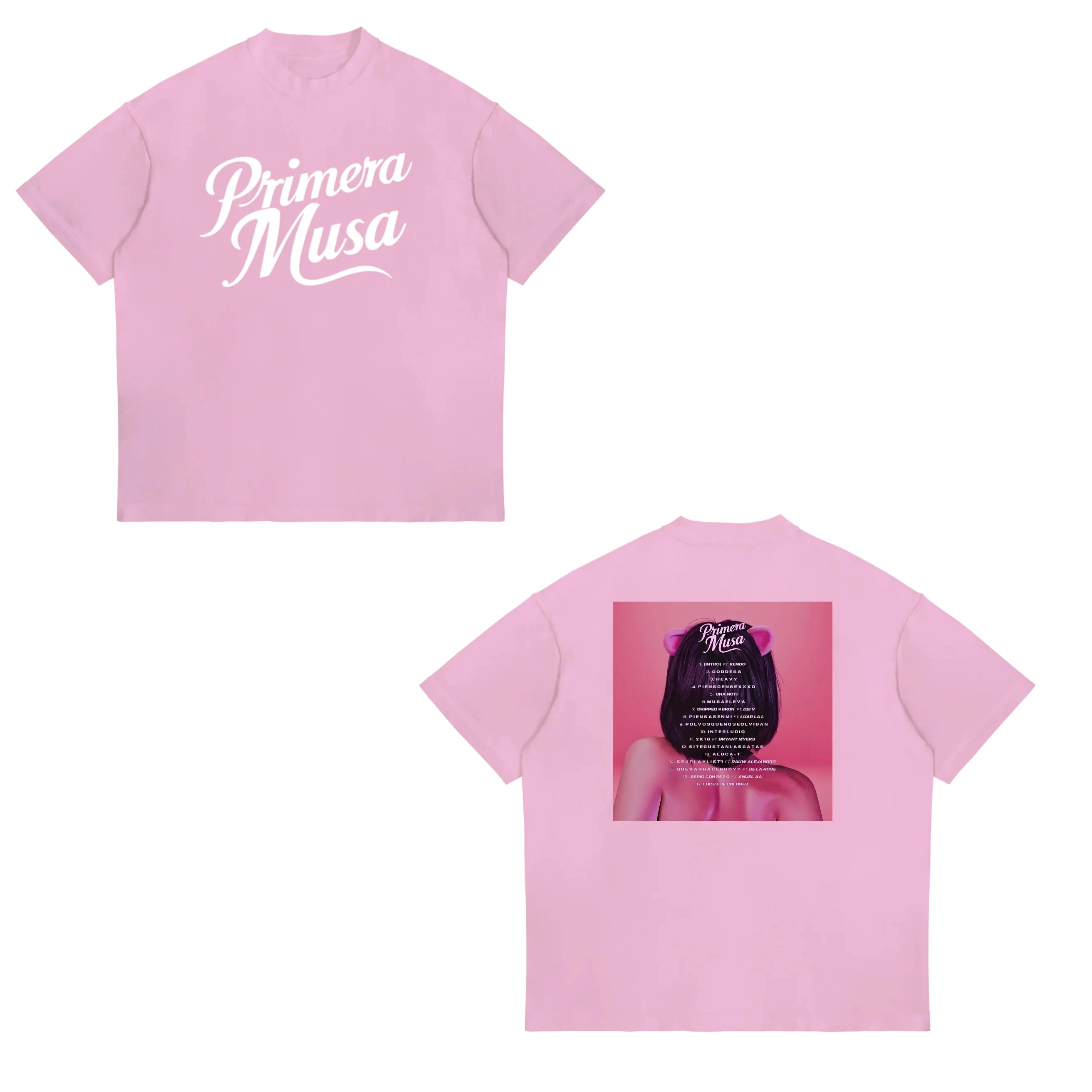 Singer Omar Courtz Primera Musa Tour 2025 New T-shirt Men Women Fashion Harajuku T Shirt Vintage Oversized Cotton T-shirts