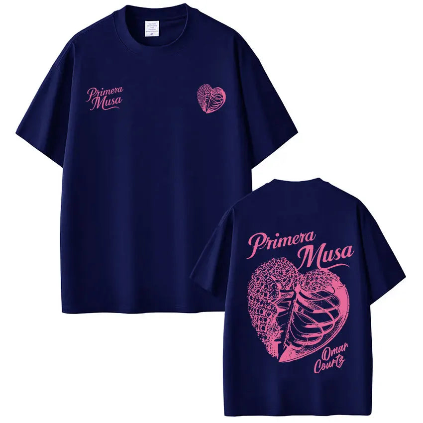 Omar Courtz Primera Musa Album Tour Merch T Shirt Men's Women Hip Hop Fashion T-shirt Casual Cotton Loose Short Sleeve T-shirts