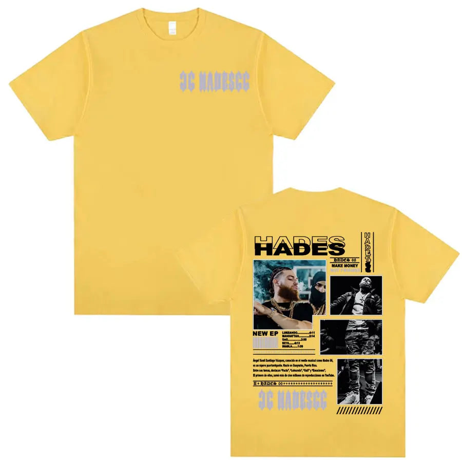 Rapper Hades 66 Make Money Not Friends Album Cover T Shirts Men Women Fashion Hip Hop Pop Music Short Sleeve 100% Cotton T-shirt