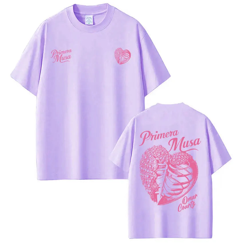 Omar Courtz Primera Musa Album Tour Merch T Shirt Men's Women Hip Hop Fashion T-shirt Casual Cotton Loose Short Sleeve T-shirts