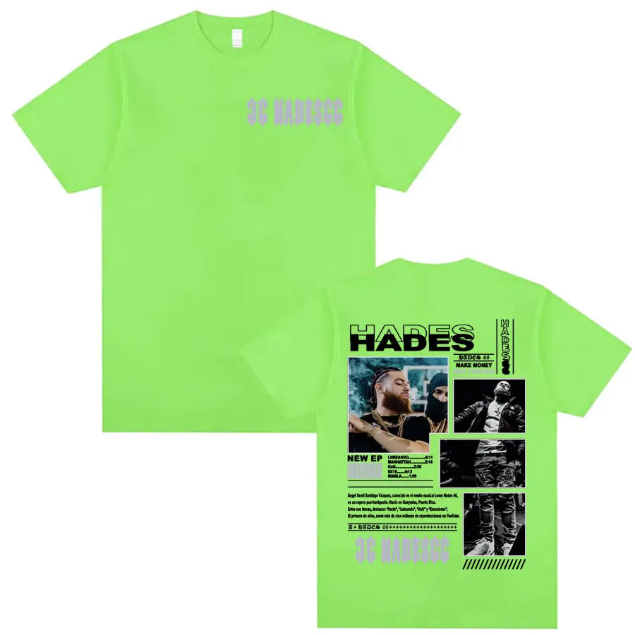 Rapper Hades 66 Make Money Not Friends Album Cover T Shirts Men Women Fashion Hip Hop Pop Music Short Sleeve 100% Cotton T-shirt