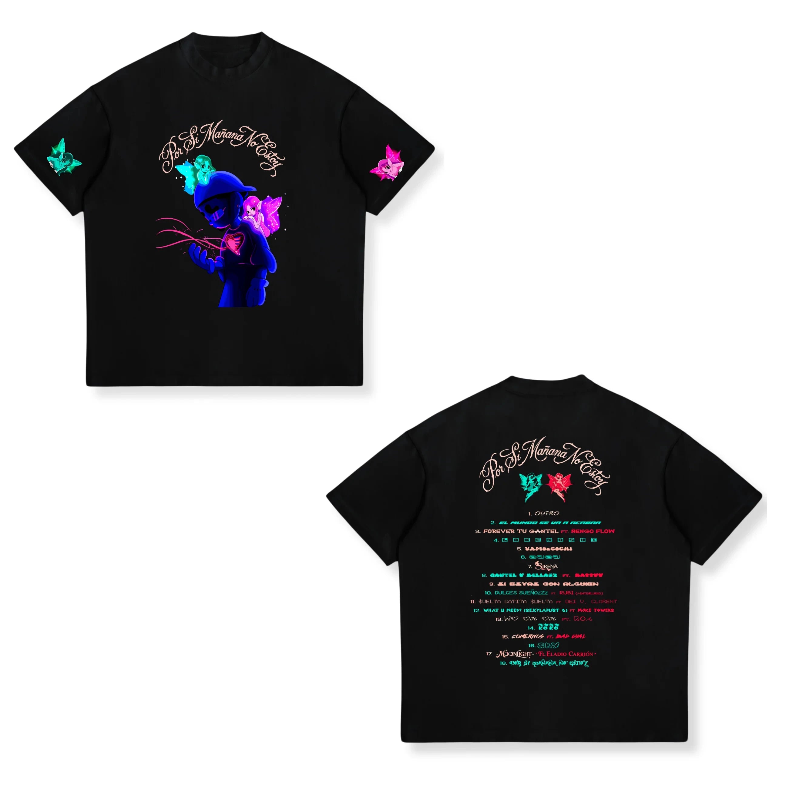 Singer Omar Courtz Primera Musa Tour 2025 New T-shirt Men Women Fashion Harajuku T Shirt Vintage Oversized Cotton T-shirts