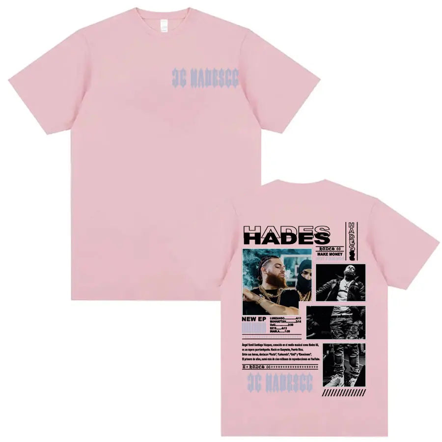 Rapper Hades 66 Make Money Not Friends Album Cover T Shirts Men Women Fashion Hip Hop Pop Music Short Sleeve 100% Cotton T-shirt