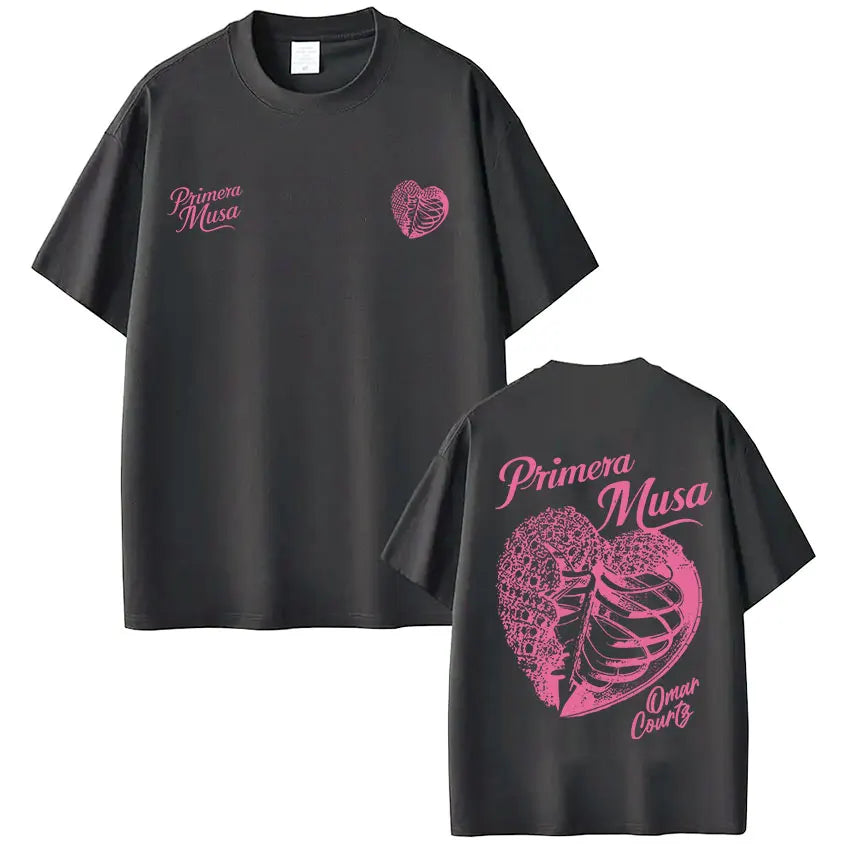 Omar Courtz Primera Musa Album Tour Merch T Shirt Men's Women Hip Hop Fashion T-shirt Casual Cotton Loose Short Sleeve T-shirts