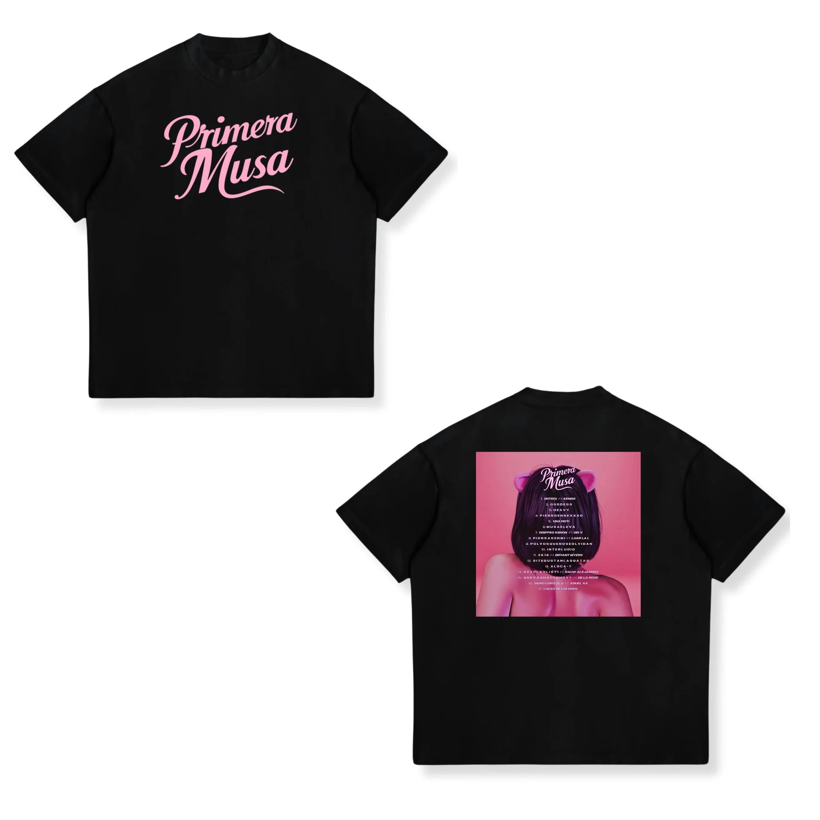 Singer Omar Courtz Primera Musa Tour 2025 New T-shirt Men Women Fashion Harajuku T Shirt Vintage Oversized Cotton T-shirts